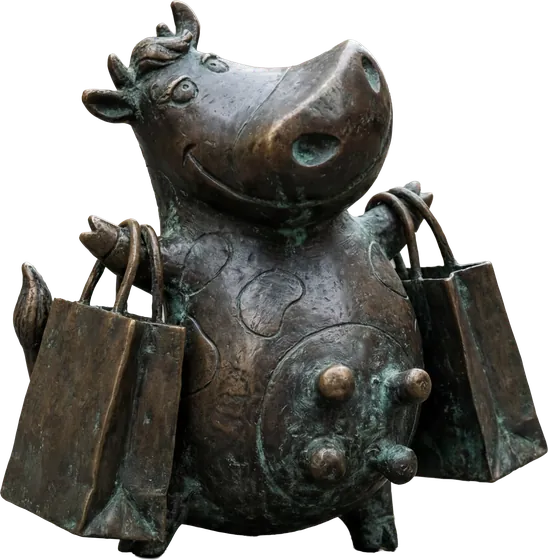 Projekt figurki: Krówka Zakupowa